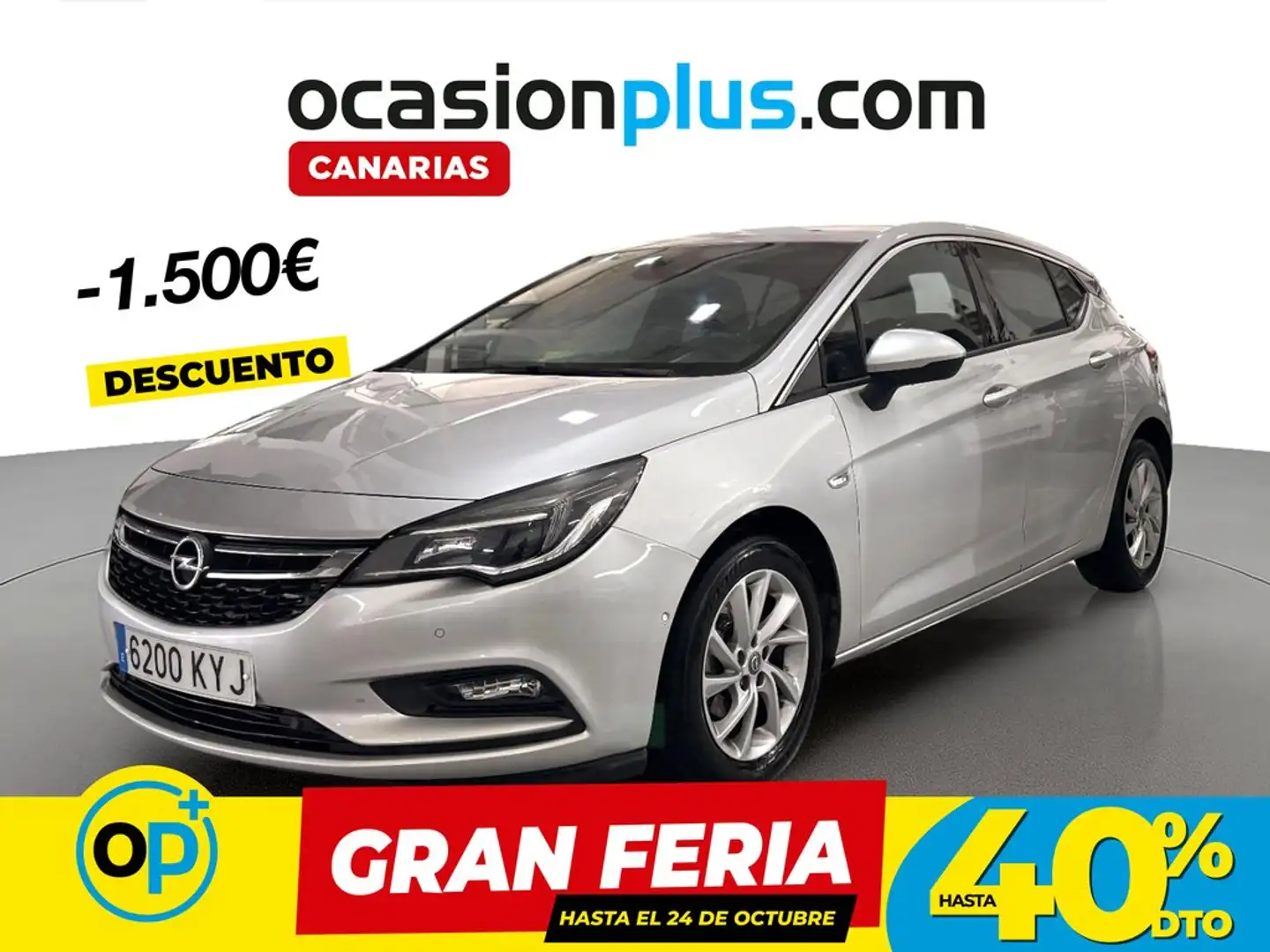 Opel Astra 1.4T Dynamic 150 Gris - 1