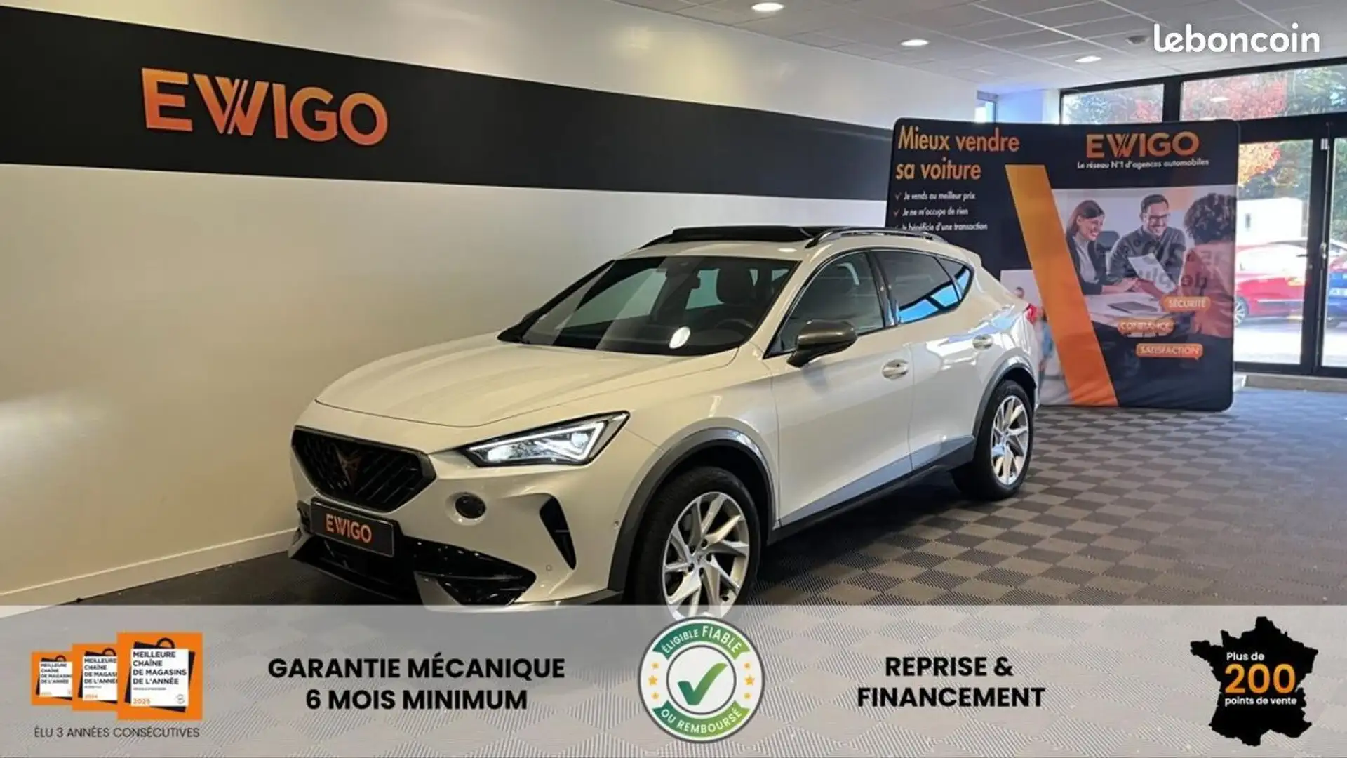 CUPRA Formentor 1.5 TSI 150 BUSINESS EDITION DSG BVA %2B Pack Hiver TOIT OUVRANT Blanc - 1
