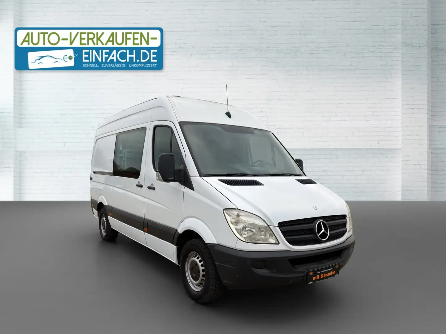 Mercedes-Benz Sprinter 313 CDI L2H2,128.000km,AHK,Regale,MwSt,TÜV,Serv Blanc - 1