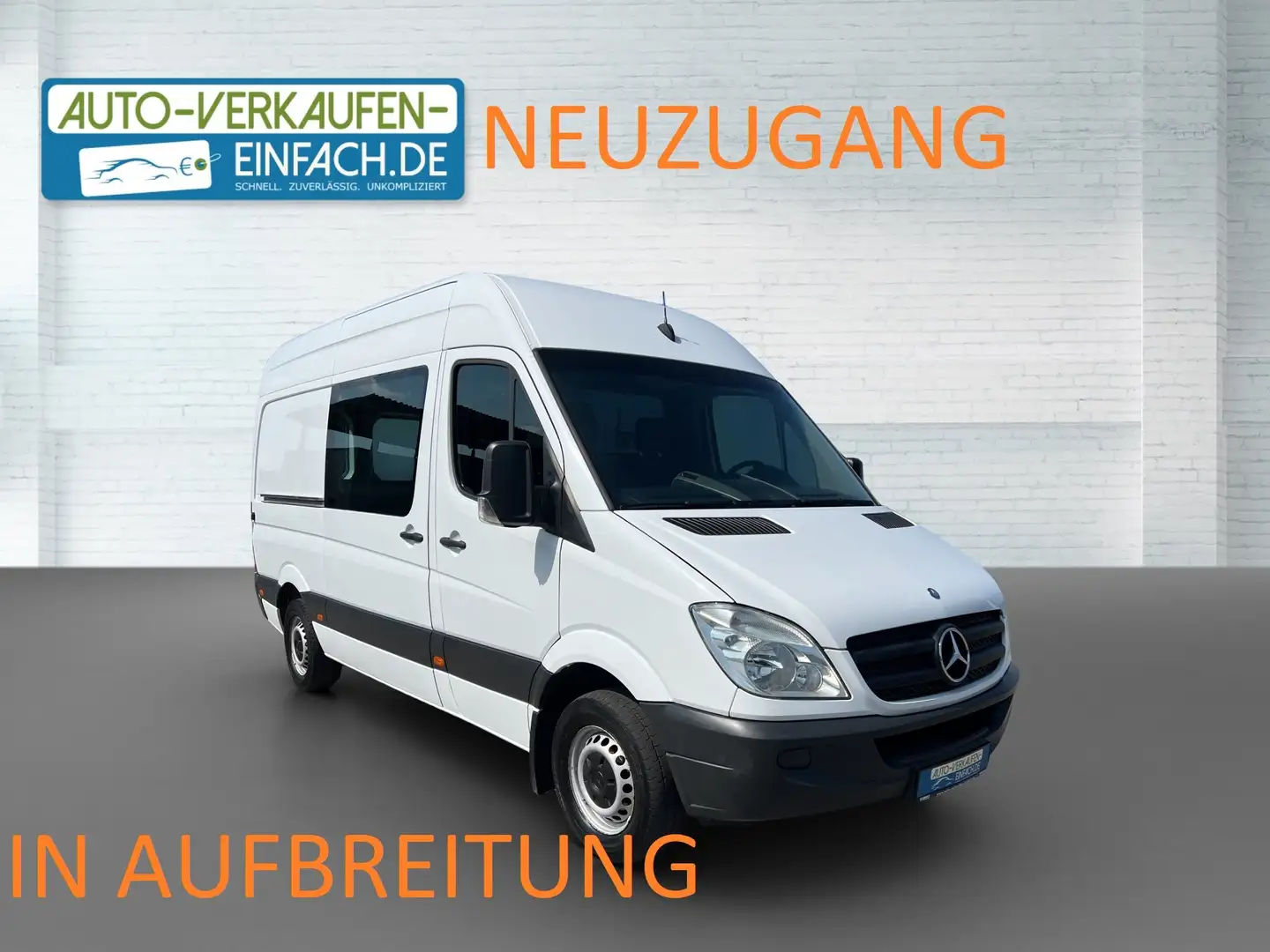 Mercedes-Benz Sprinter 313 CDI L2H2,3Sitze,AHK,Regal,MwSt,TÜV,Service Blanc - 1
