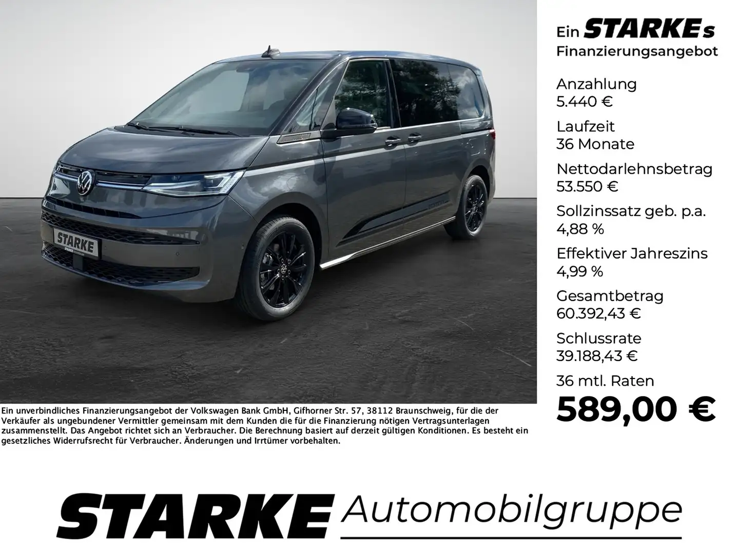 Volkswagen T7 Multivan 2.0 TDI DSG Edition Grau - 1