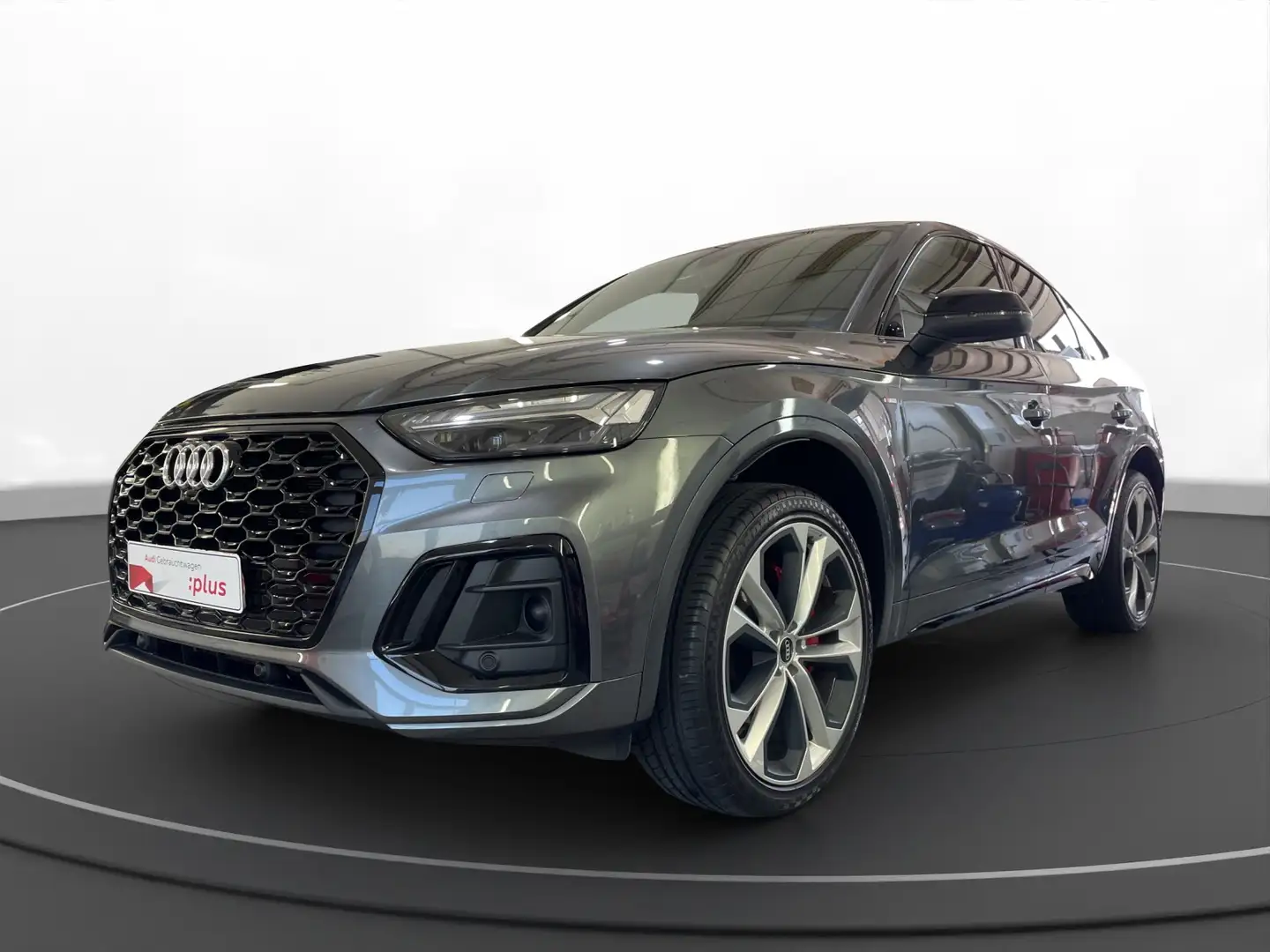 Audi Q5 Sportback 55 TFSI e quatto S tronic S line Gris - 2