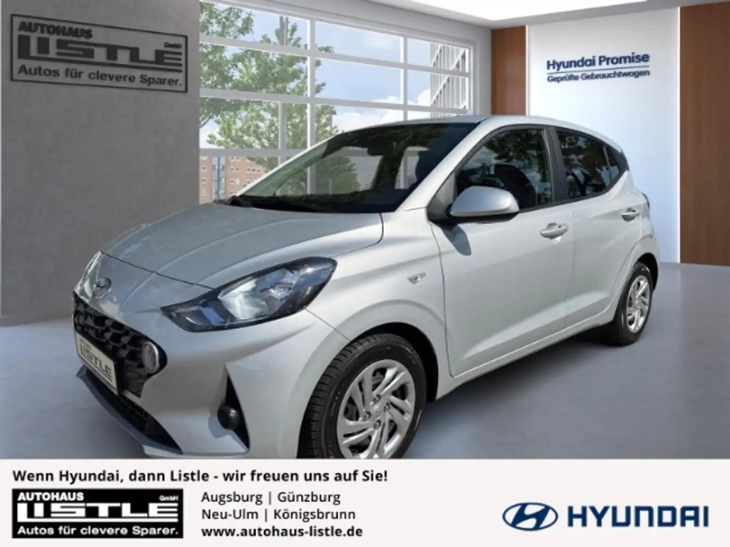 Hyundai i10 Select 1.0 +RADIO+KLIMA+BT+SHZ+TEMPOMAT+DAB+UVM+ Silber - 1