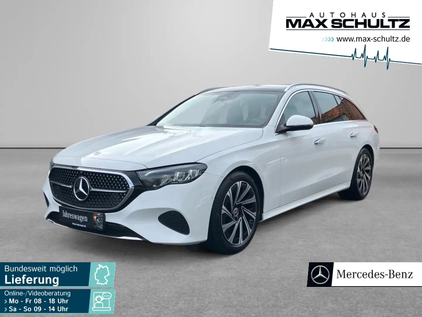 Mercedes-Benz E 220 d T AVANTG*AHK*PANO*DISTR*KEYLESS*19`Zoll Blanco - 1