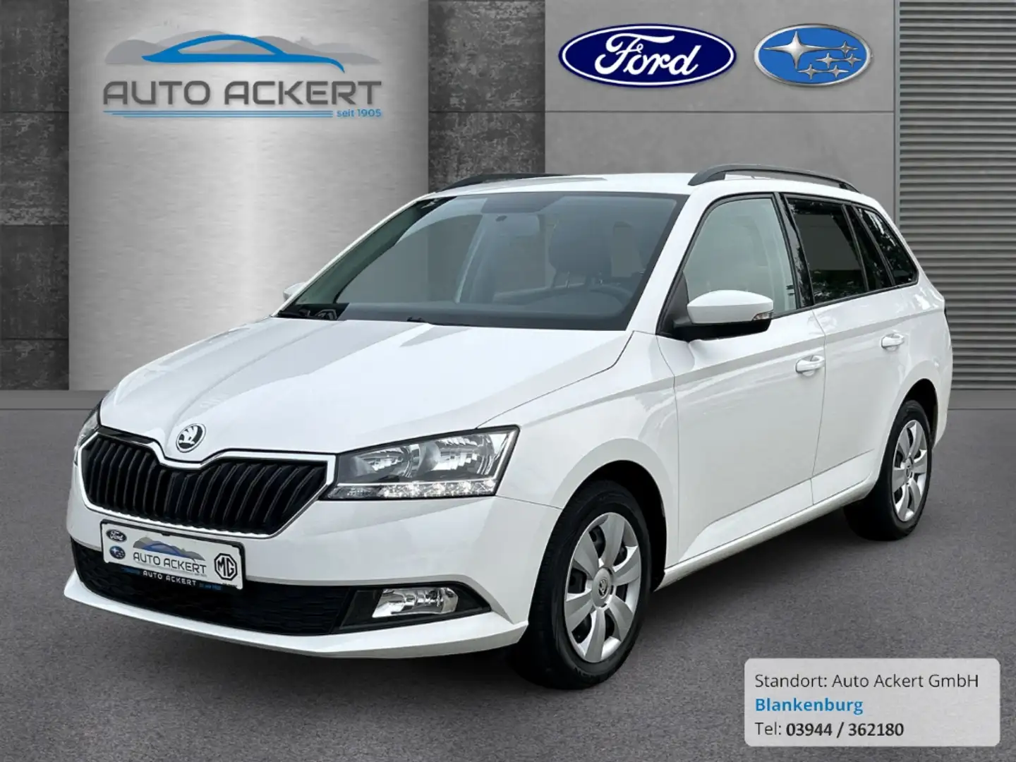 Skoda Fabia Combi Active 1.0 MPI EU6d-T Klima RCD ZV Weiß - 1
