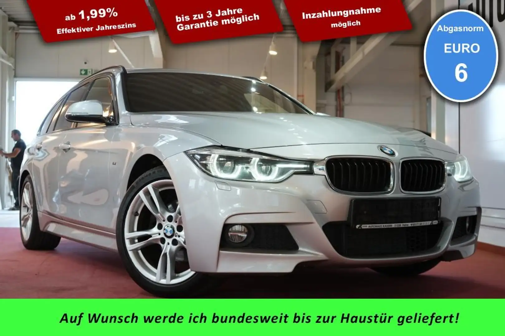 BMW 320 d Touring M Sport*LED*Navi*LEDER* Argent - 1