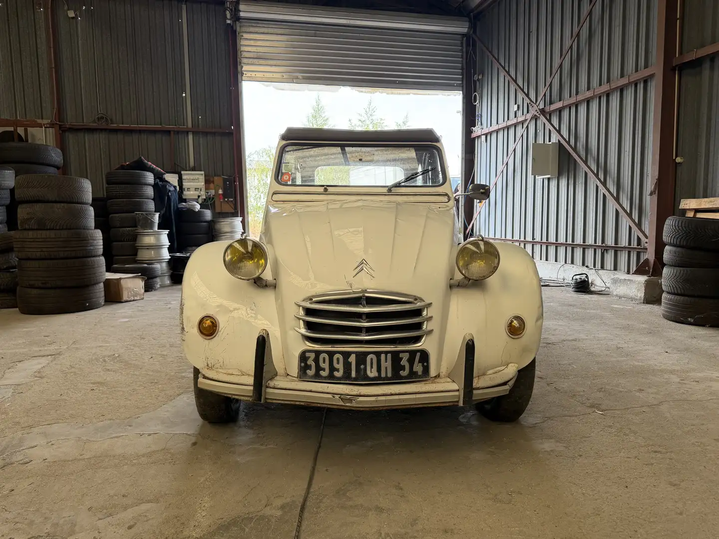 Citroen 2CV 4 PORTES * ANCÊTRE * Weiß - 2