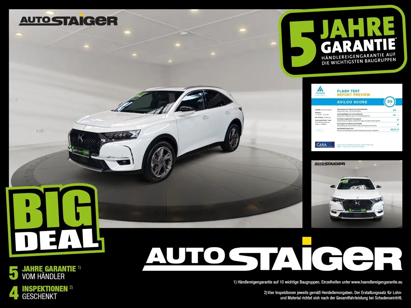 DS Automobiles DS 7 Crossback DS7 Crossback E-Tense Rivoli *Leder*Navi*AHK Weiß - 1