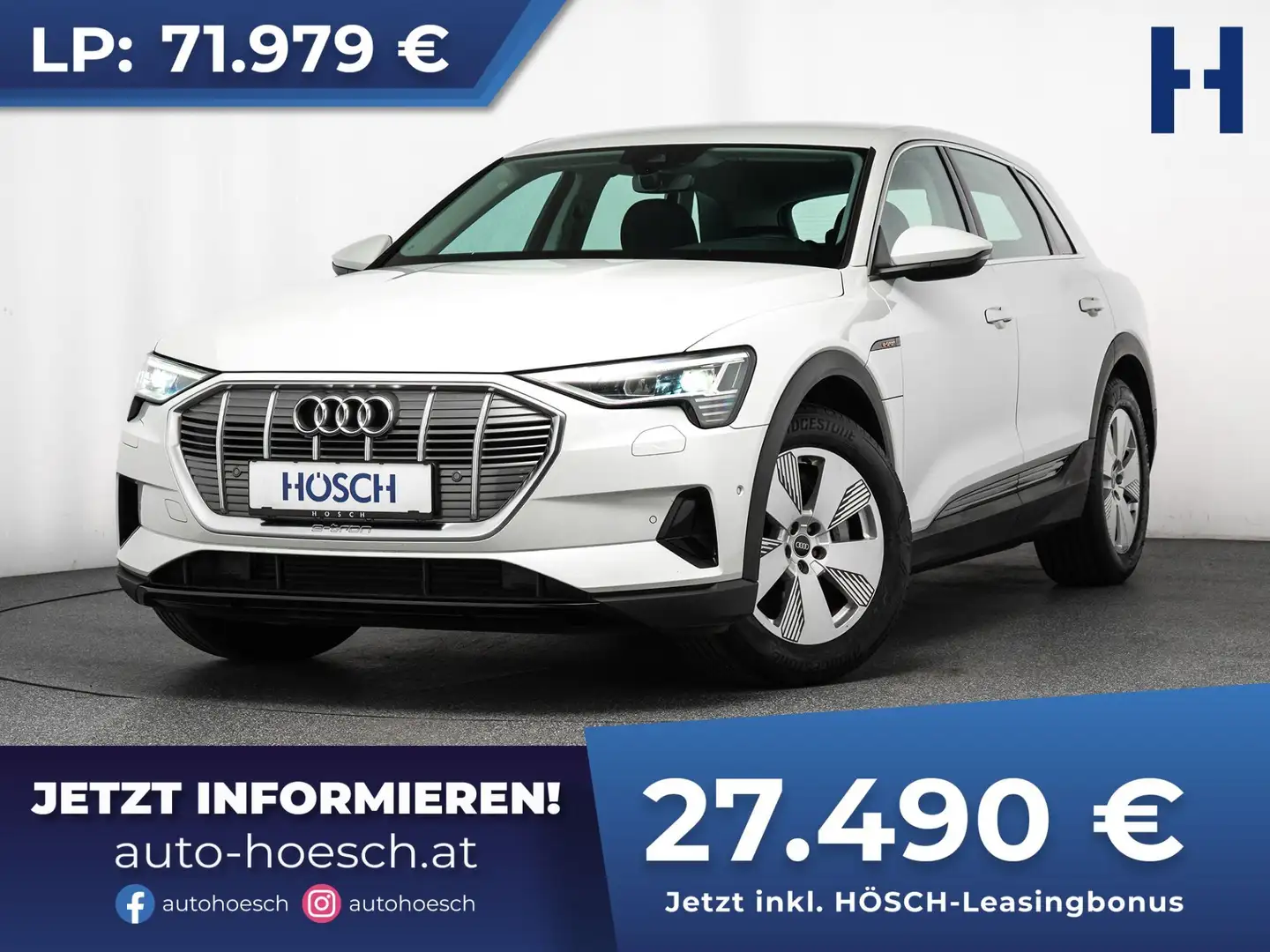 Audi e-tron 50 quattro EXTRAS NEUWERTIG -62% Weiß - 1
