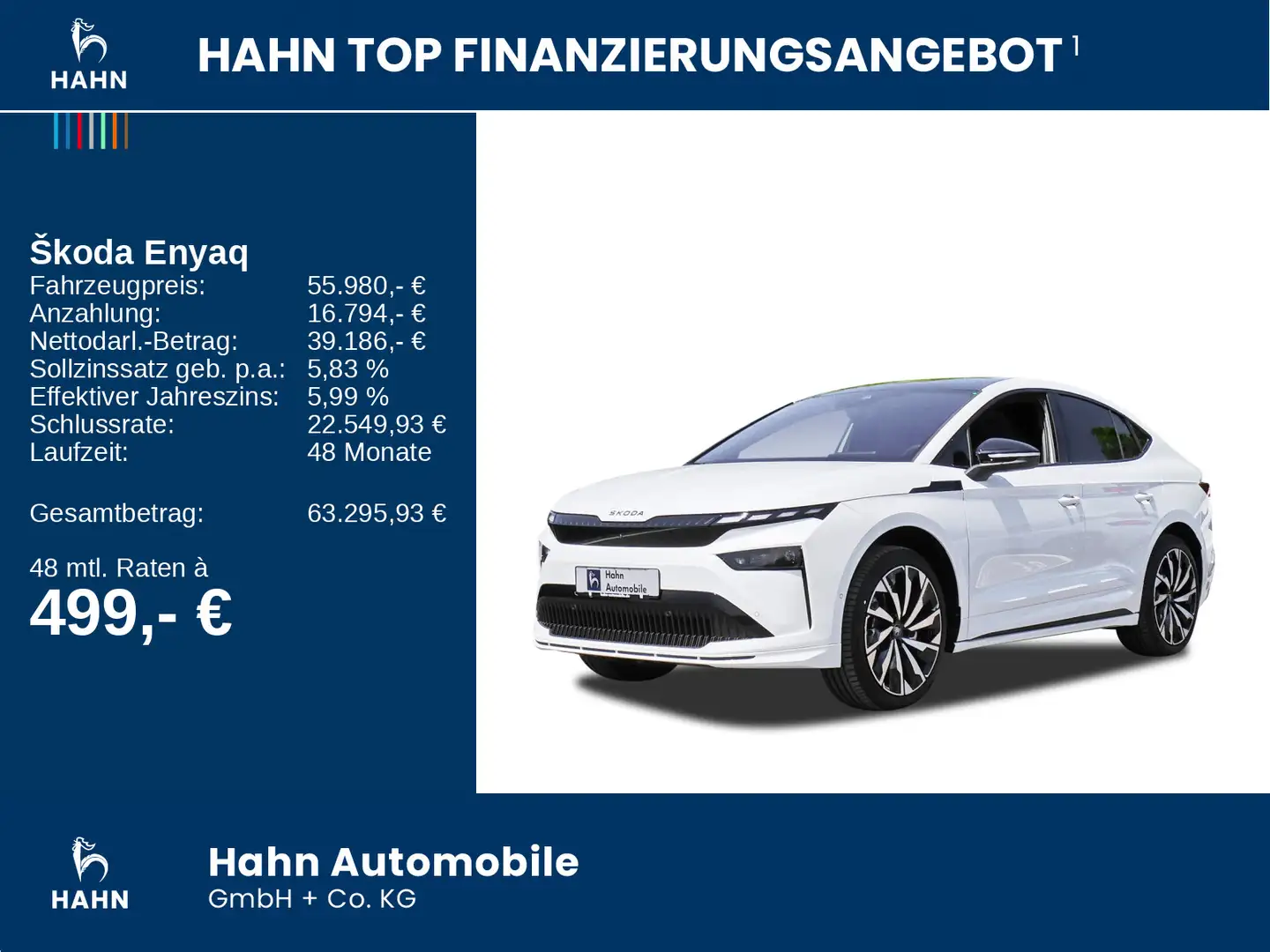 Skoda Enyaq Coupe 85x Sportline MAXX Matrix Navi ACC Weiß - 2