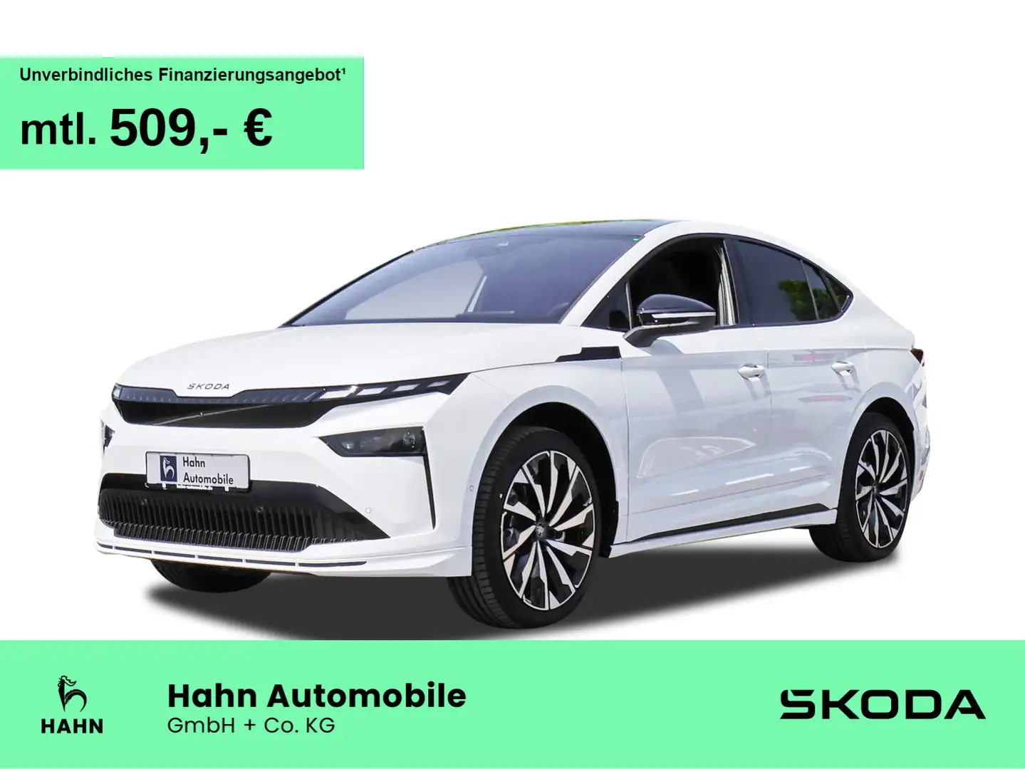 Skoda Enyaq Coupe 85x Sportline MAXX Matrix Navi ACC Weiß - 1