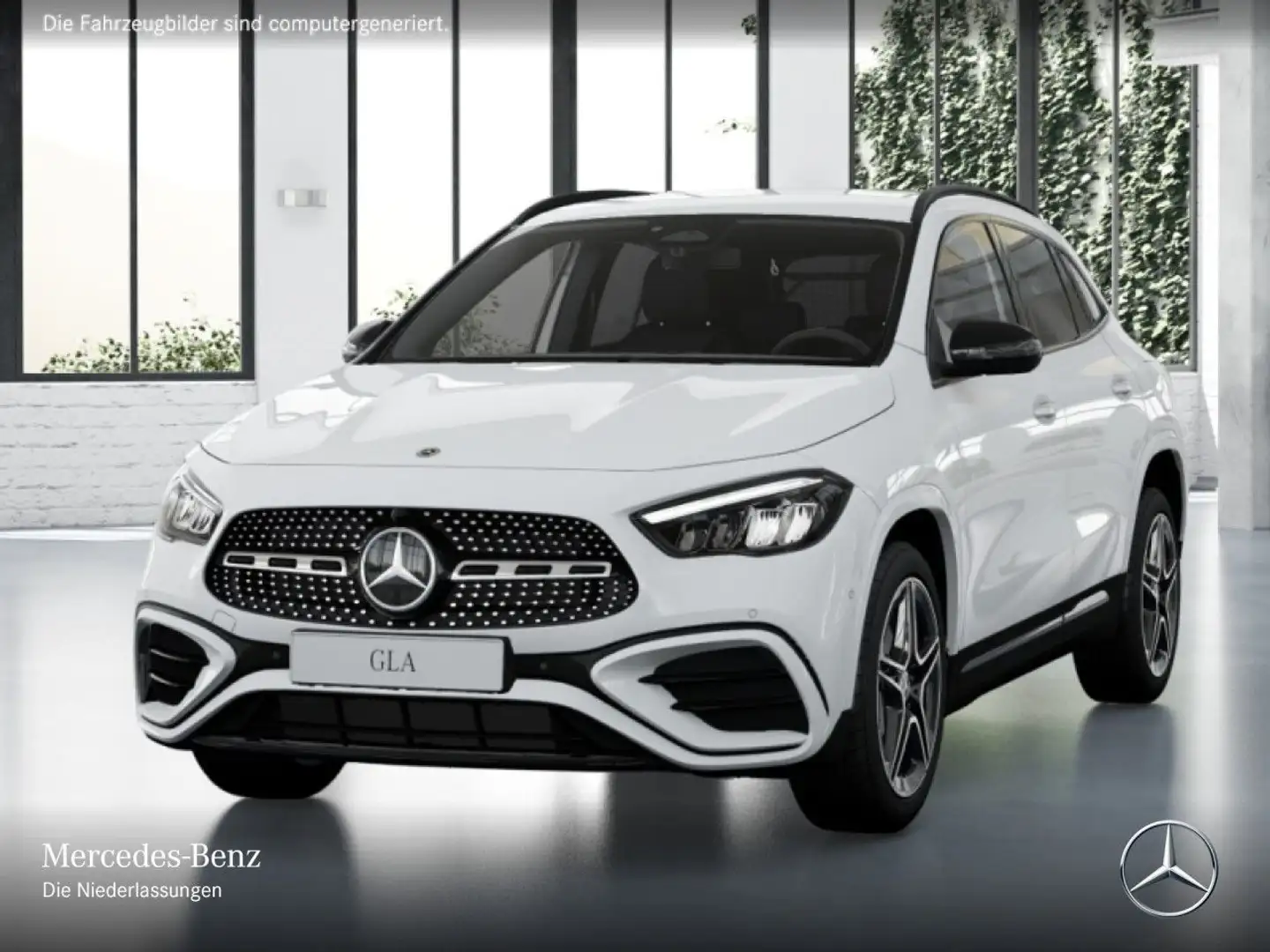 Mercedes-Benz GLA 200 AMG+NIGHT+360°+LED+19"+TOTW+KEYLESS+7G Weiß - 2