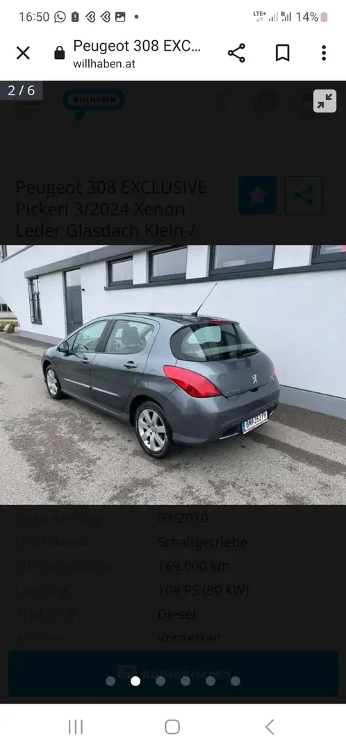 Peugeot 308 308 1,6 HDi 110 FAP Comfort Comfort - 2