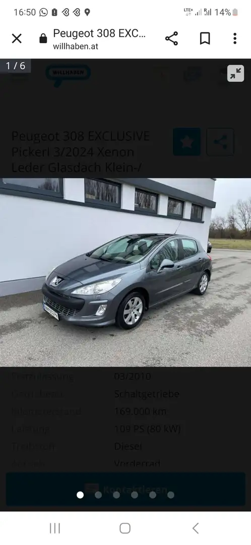 Peugeot 308 308 1,6 HDi 110 FAP Comfort Comfort - 1