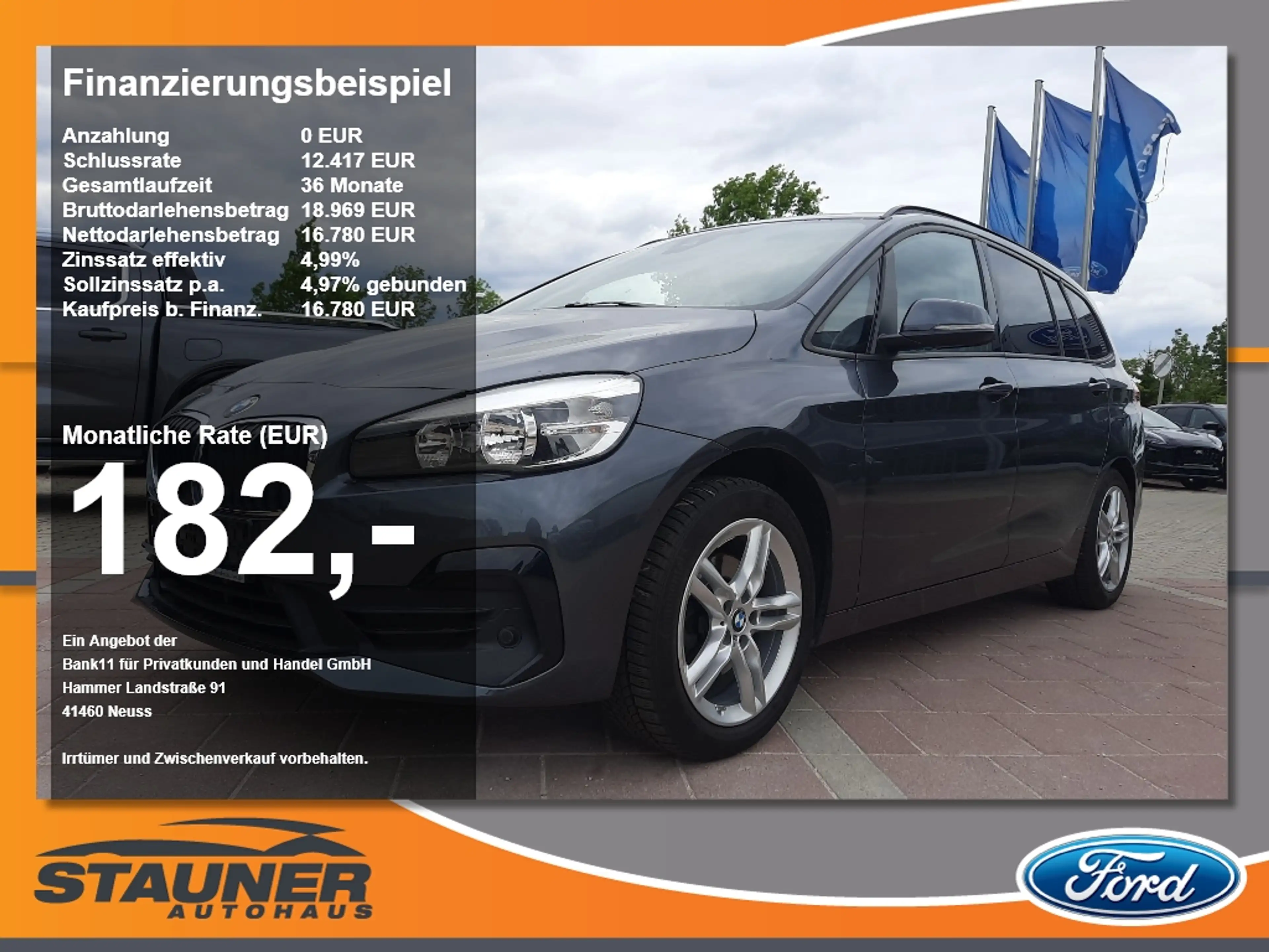 BMW 216 d Gran Tourer Advantage Navi SHZ Tempomat