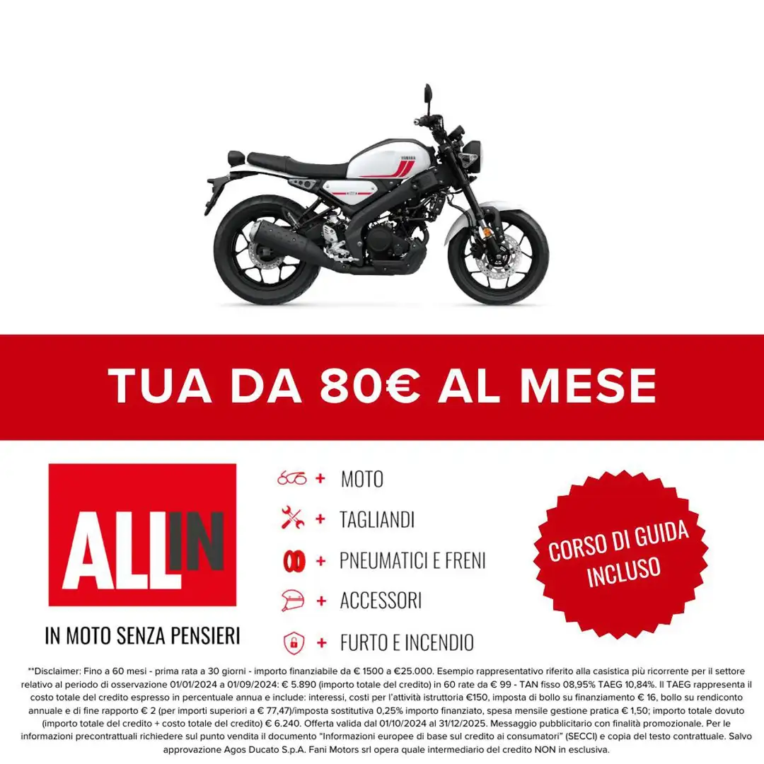 Yamaha XSR 125 XSR125 Wit - 2