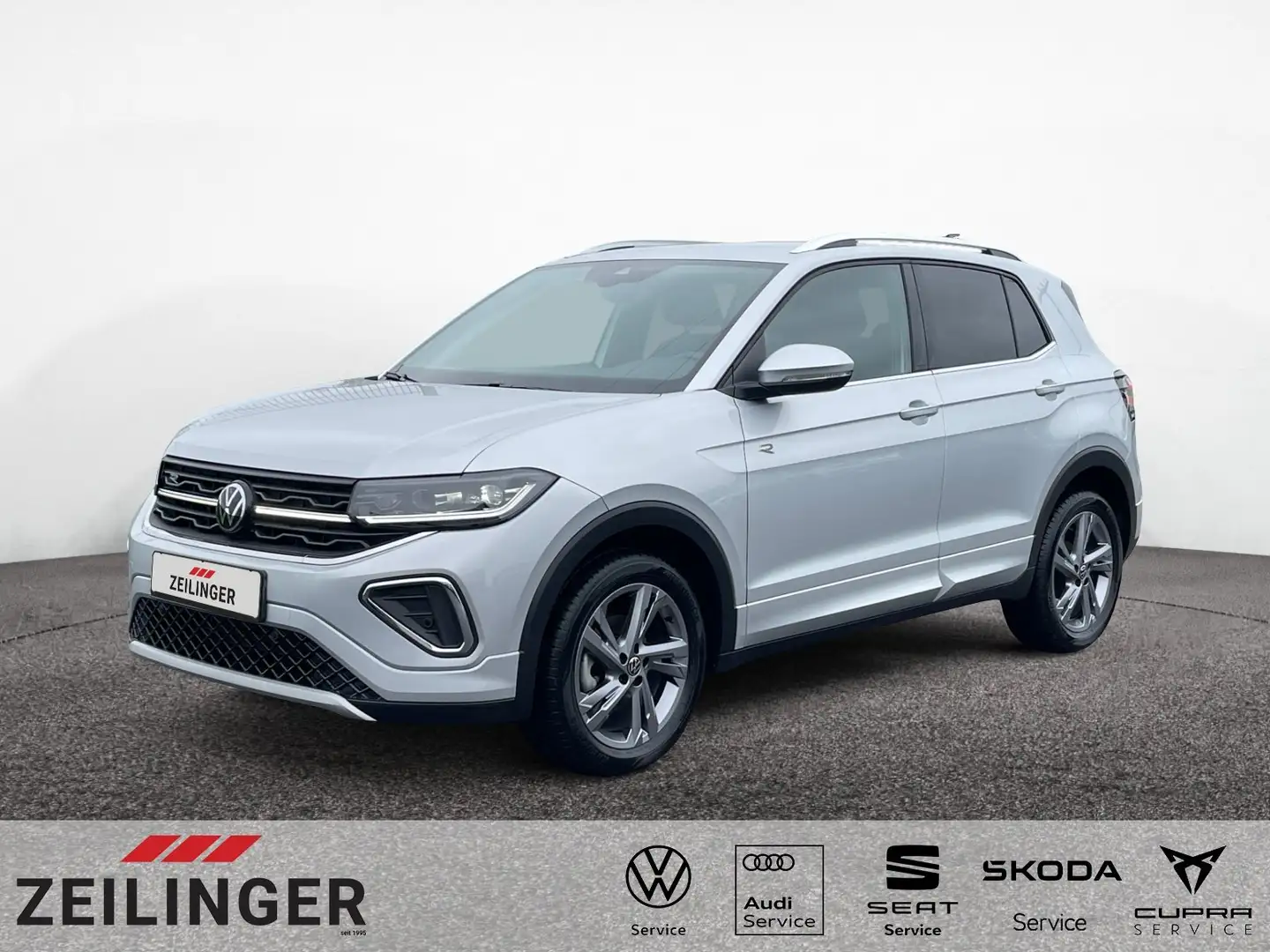 Volkswagen T-Cross R-Line TSI DSG|NAVI|IQ.DRIVE|KAMERA|APP Silber - 1