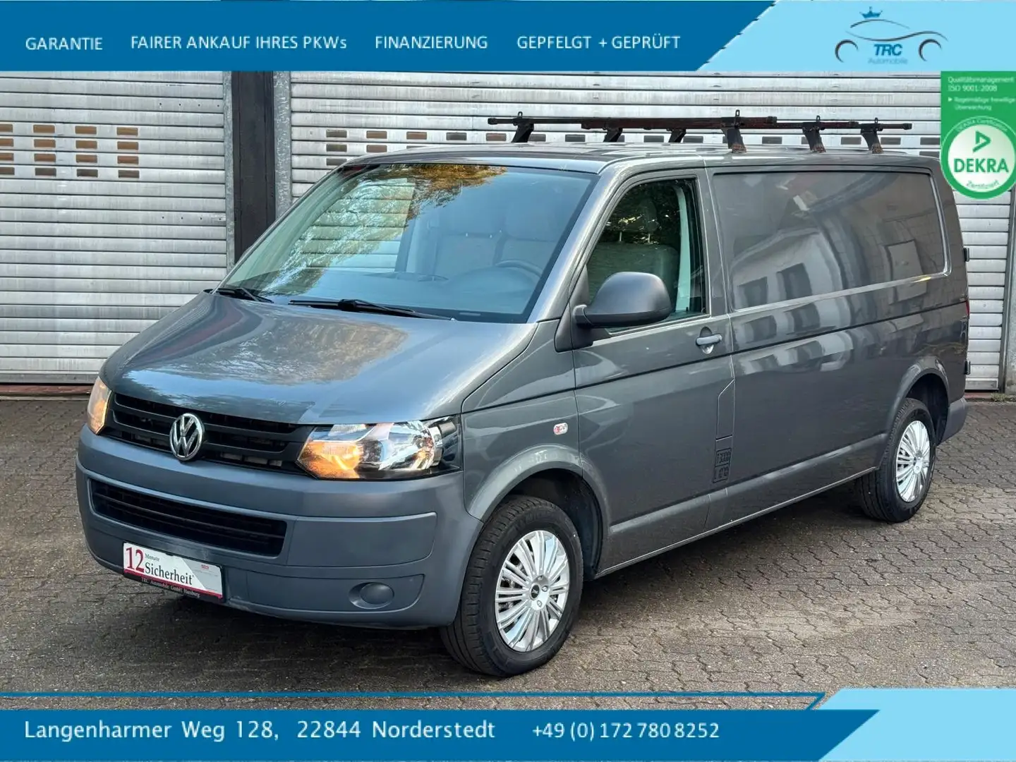 Volkswagen T5 Transporter Kasten-Kombi Kasten lang Grau - 1