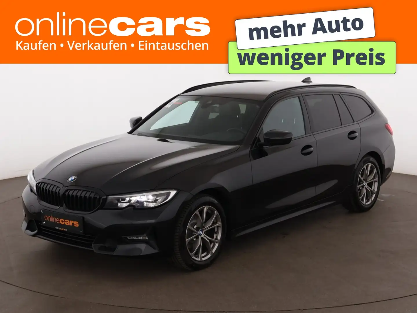 BMW 318 d Touring Sport Aut LED NAVI LEDER SITZHZG Schwarz - 1