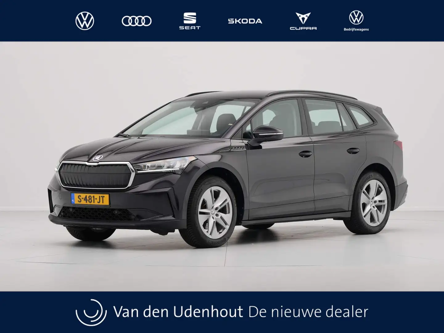 Skoda Enyaq iV 60 180pk Navigatie Clima Pdc Carplay Zwart - 1