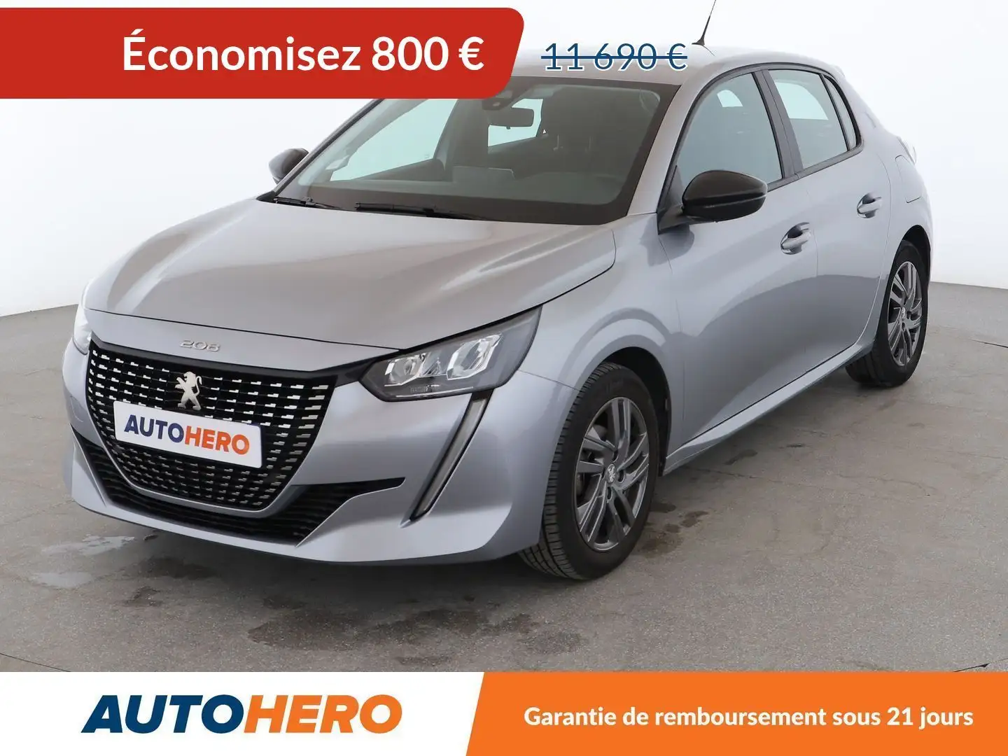 Peugeot 208 1.2 PureTech Active Pack Gris - 1