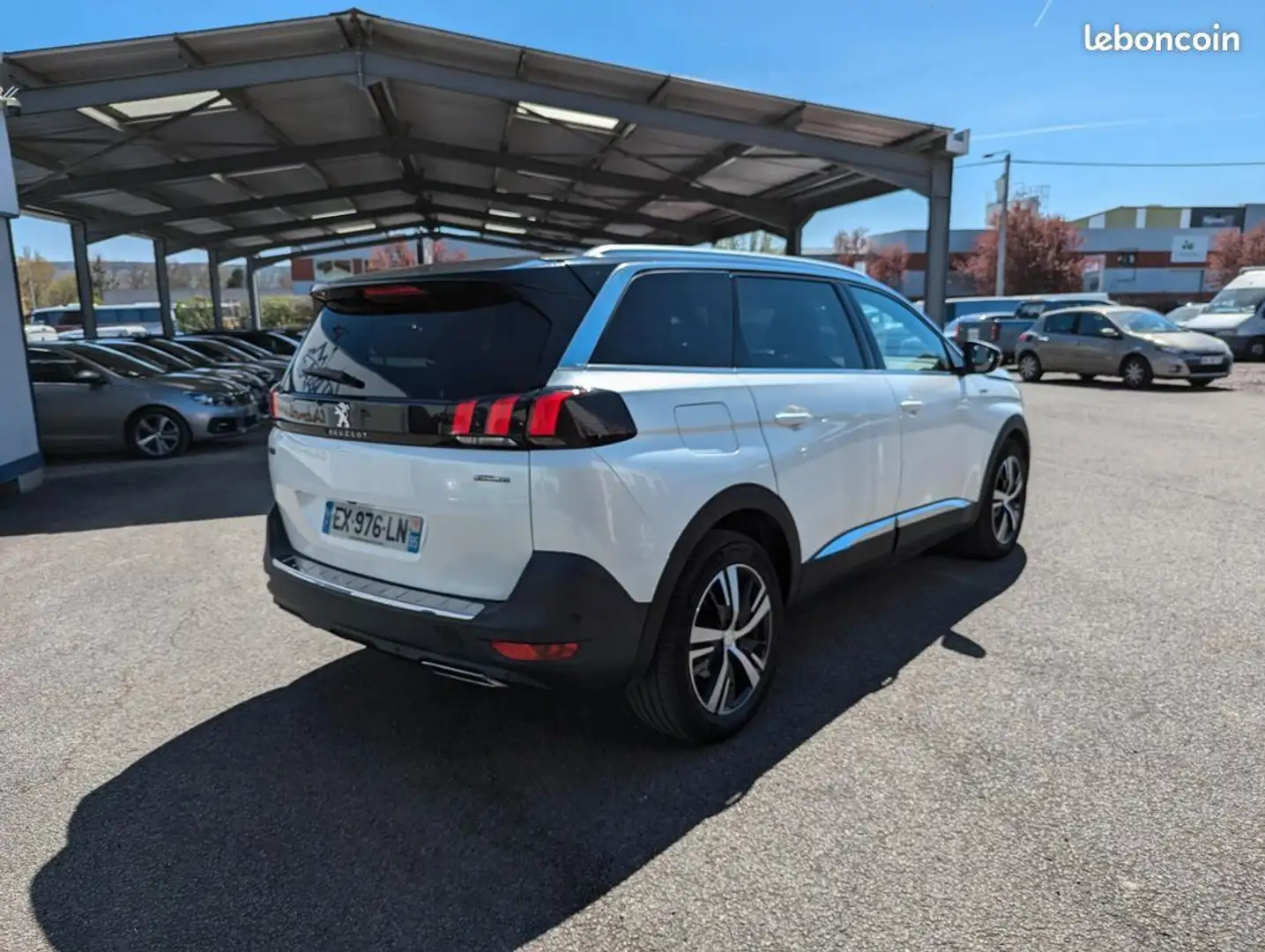 Peugeot 5008 1.5 blue hdi 130 eat8 gt line, toit panoramique Blanc - 2