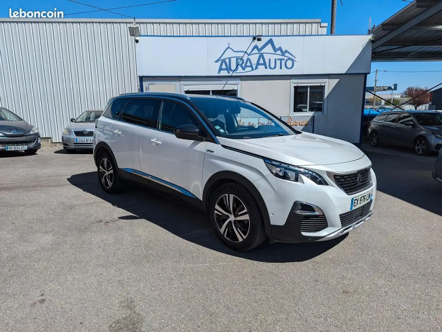 Peugeot 5008 1.5 blue hdi 130 eat8 gt line, toit panoramique Blanc - 1