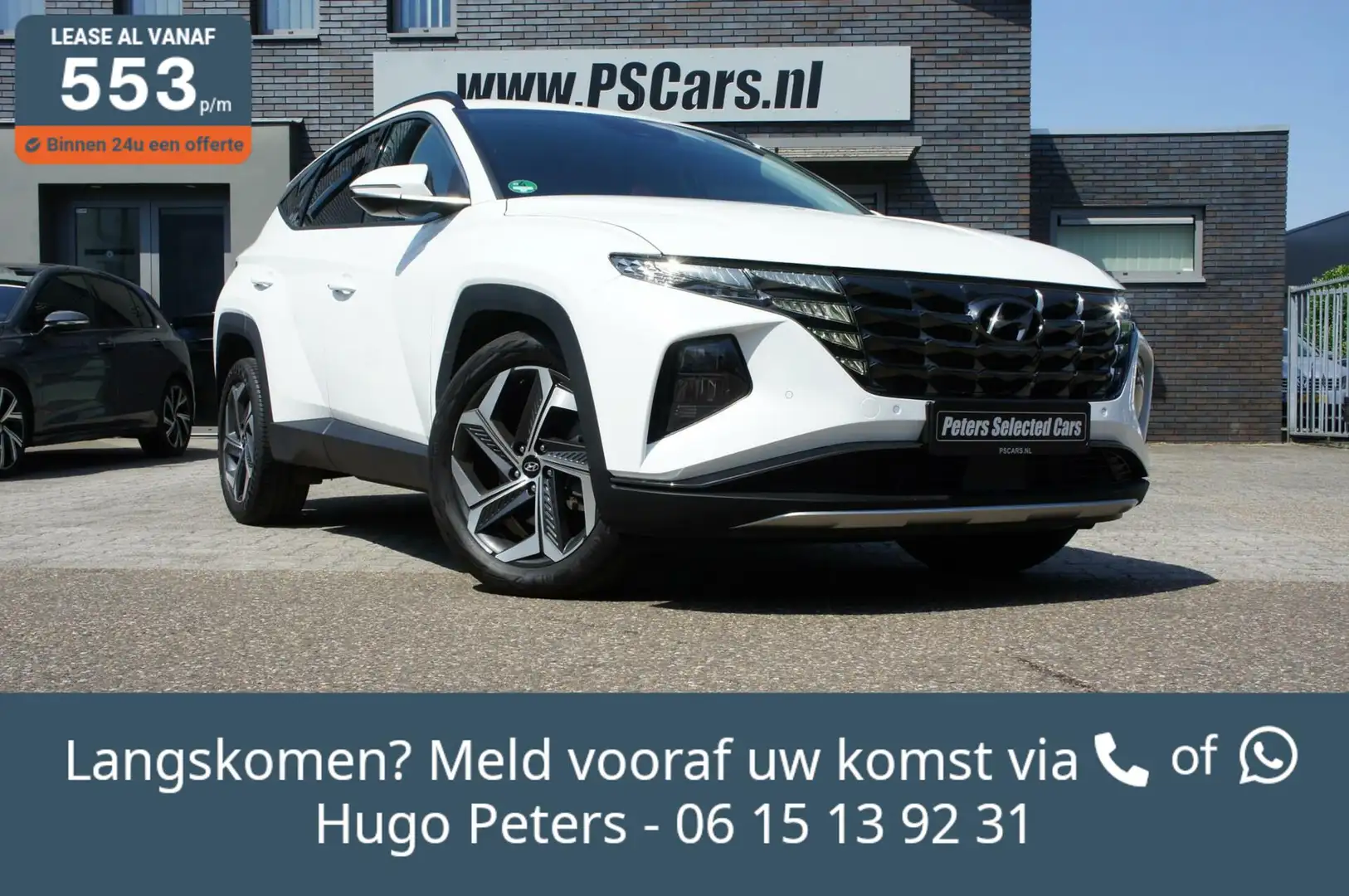 Hyundai TUCSON 1.6 T-GDI Premium Acc|Leder|stoelverw-ventilatie Wit - 1