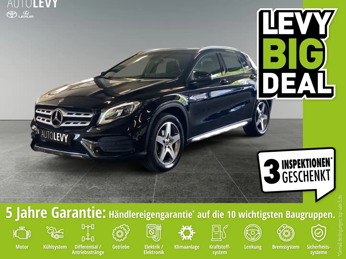 Mercedes-Benz GLA 200 AMG Line *8FACH*AHK*NAVI* Black - 1