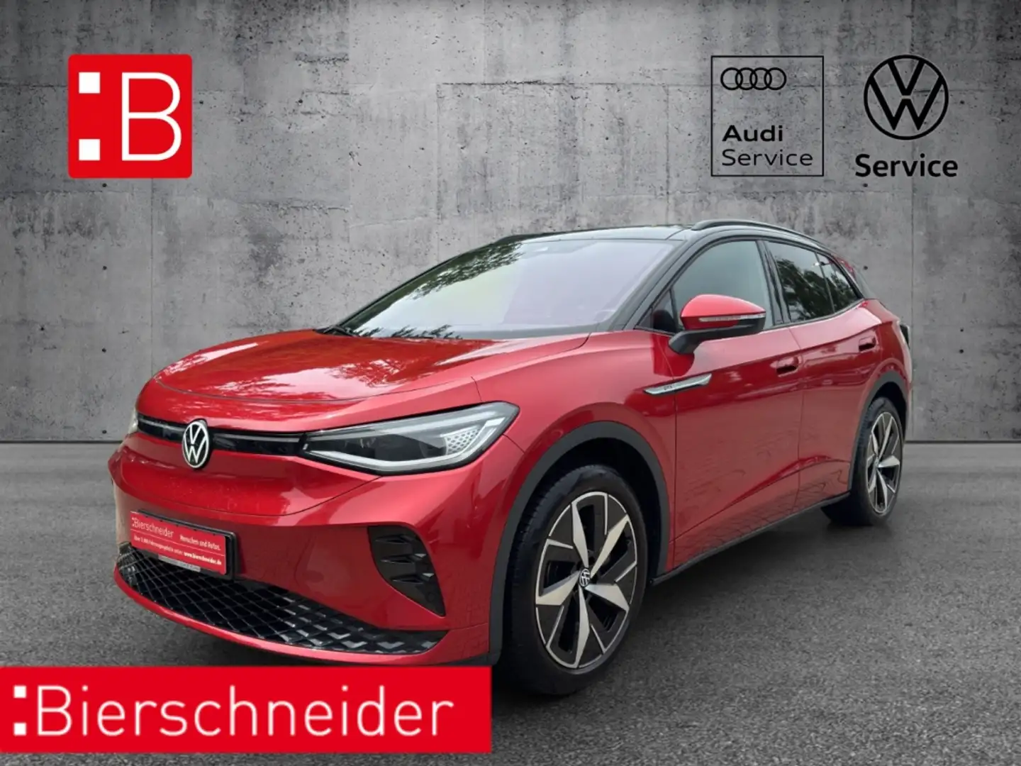 Volkswagen ID.4 GTX TOP-SPORT-SITZE AHK PANO 20 WÄRMEPUMPE VIEW HE Rouge - 1