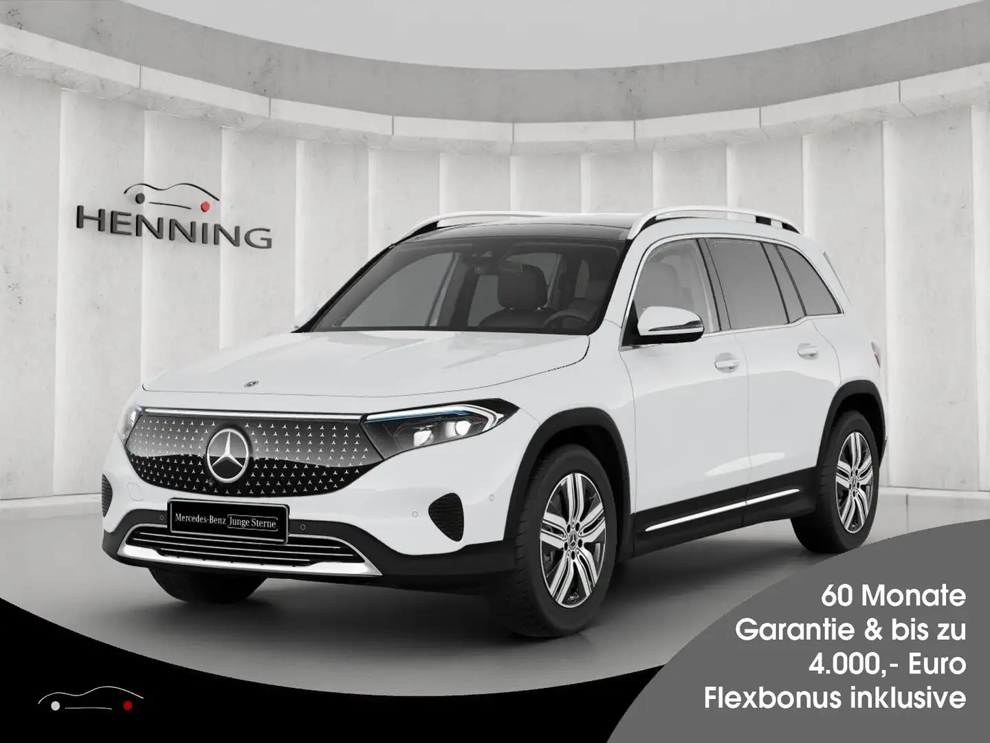 Mercedes-Benz EQB 350 Electric Art 4M Pano Distr Burmester 360 Weiß - 1