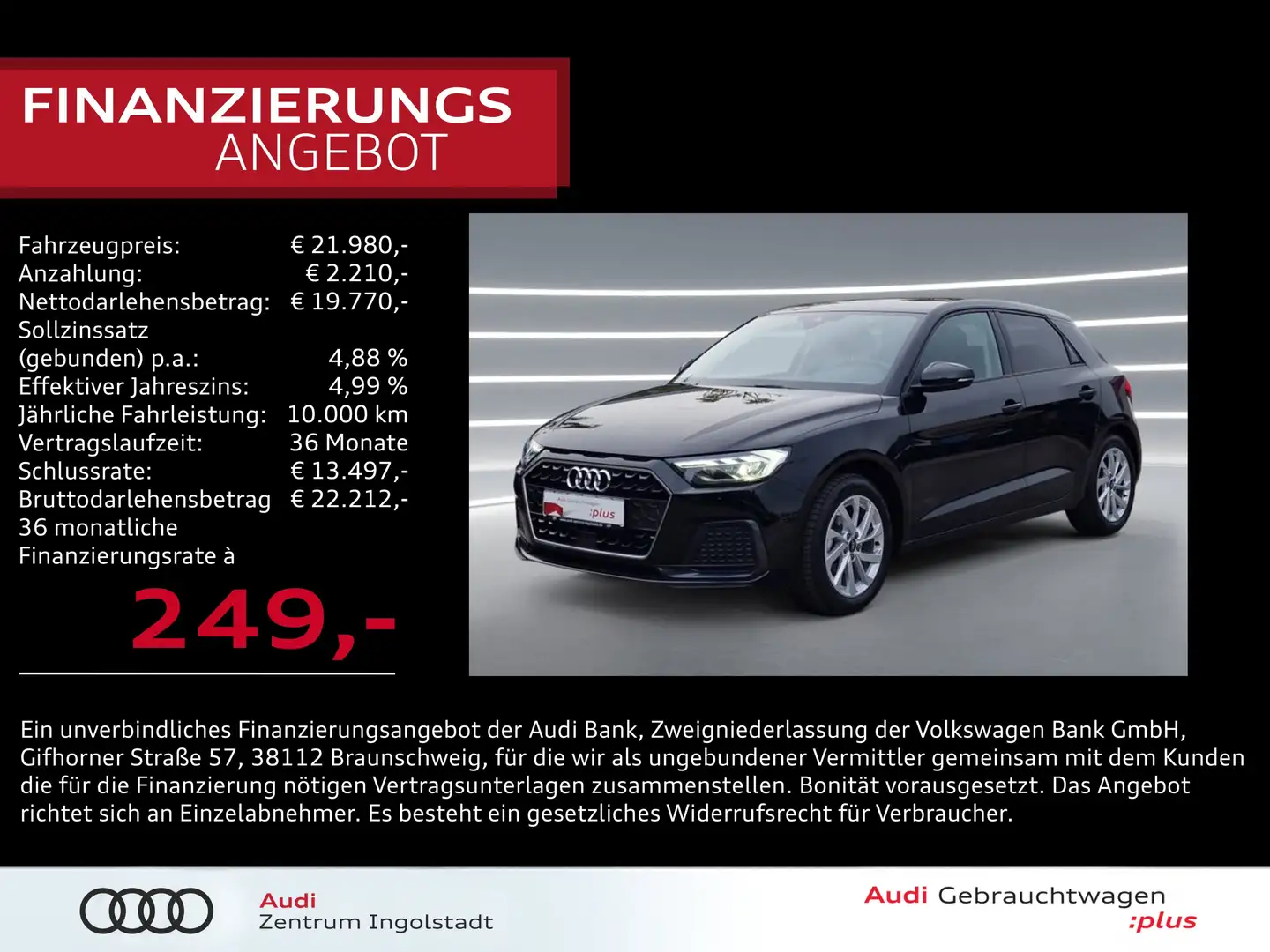 Audi Q2 35 TDI 2x S line MATRIX AHK KAM NAVI 18" Virt S li Schwarz - 1