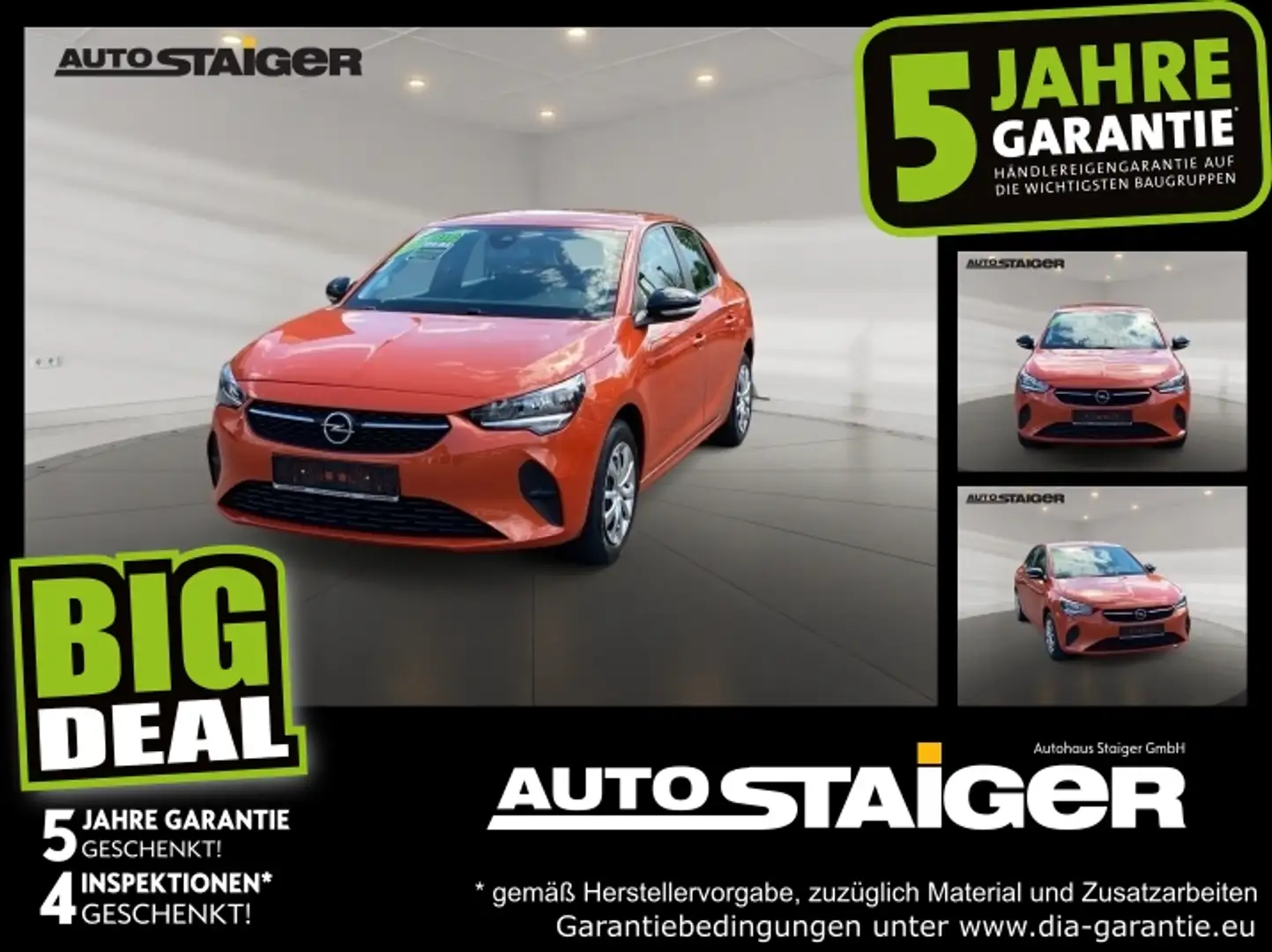 Opel Corsa F 1.2 Edition KAM PDC SpurH Orange - 1
