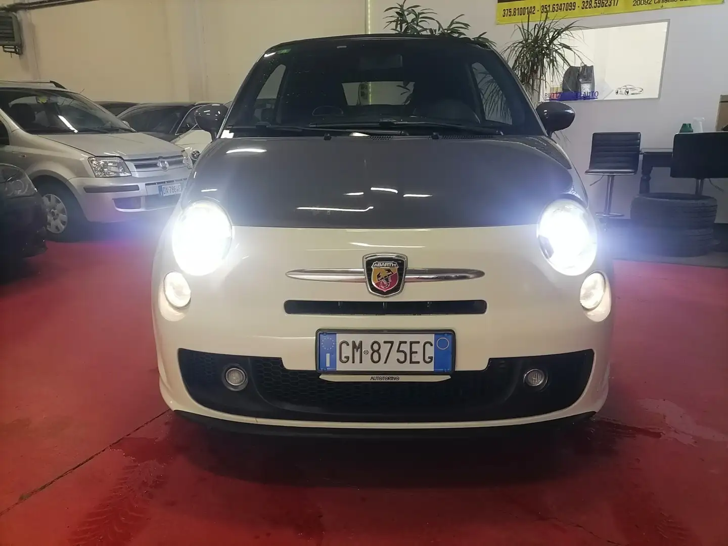 Abarth 500 C 1.4 Turbo T-Jet MTA Bicolore Bianco - 2