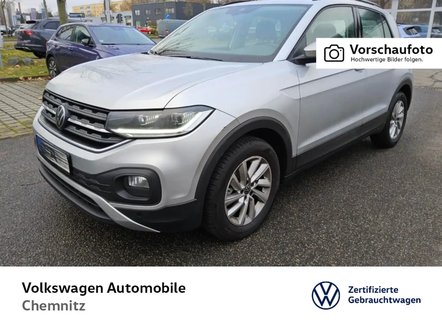 Volkswagen T-Cross 1.0 TSI Life*Navi*LED*Sitzheizung* Silber - 1