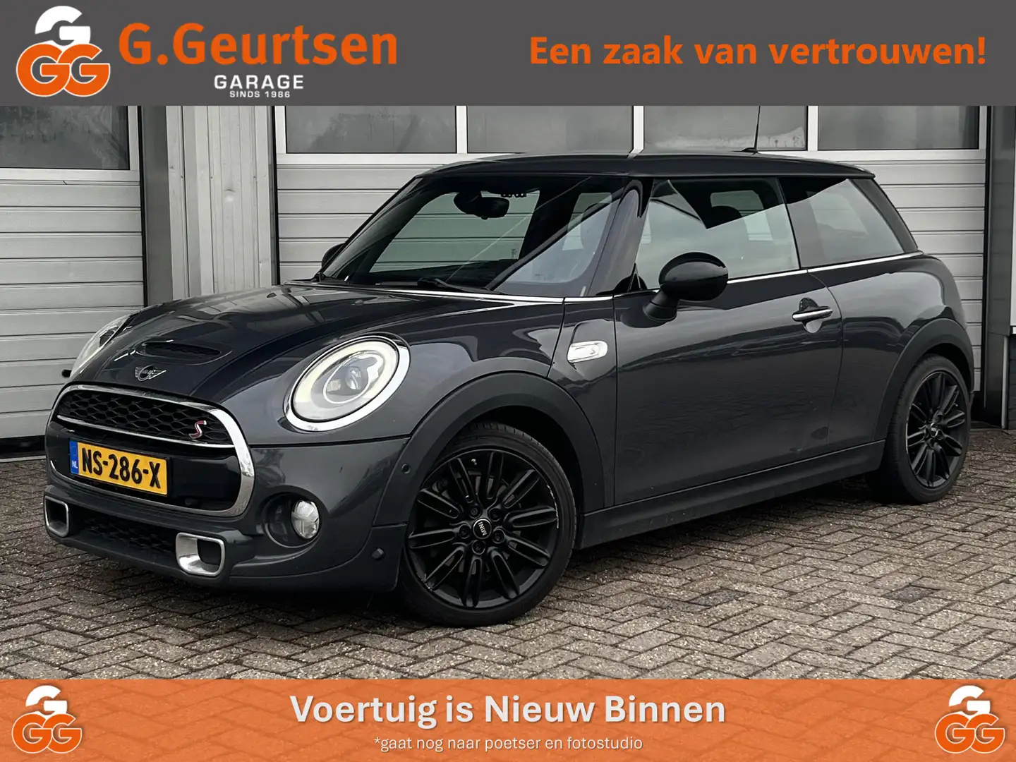 MINI Cooper S Mini 2.0 Chili, LED, Lederen bekleding, Head-up, N Gris - 1