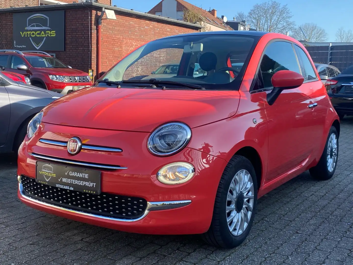 Fiat 500 Lounge | ab 4,99% | Garantie | Panorama | Rouge - 1