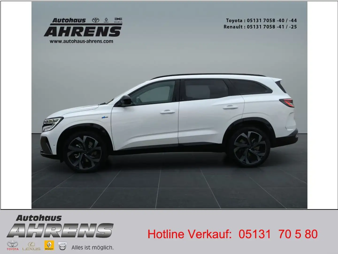 Renault Espace E-TECH Full Hybrid 200 Esprit Alpine 7-Sitzer Weiß - 2