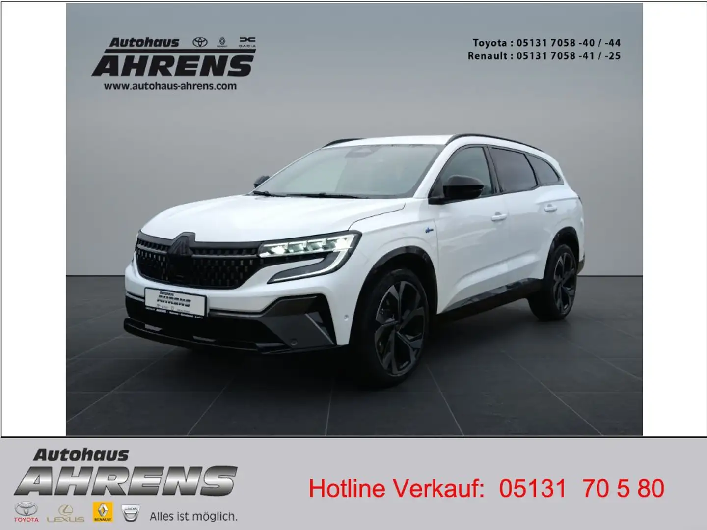 Renault Espace E-TECH Full Hybrid 200 Esprit Alpine 7-Sitzer Weiß - 1