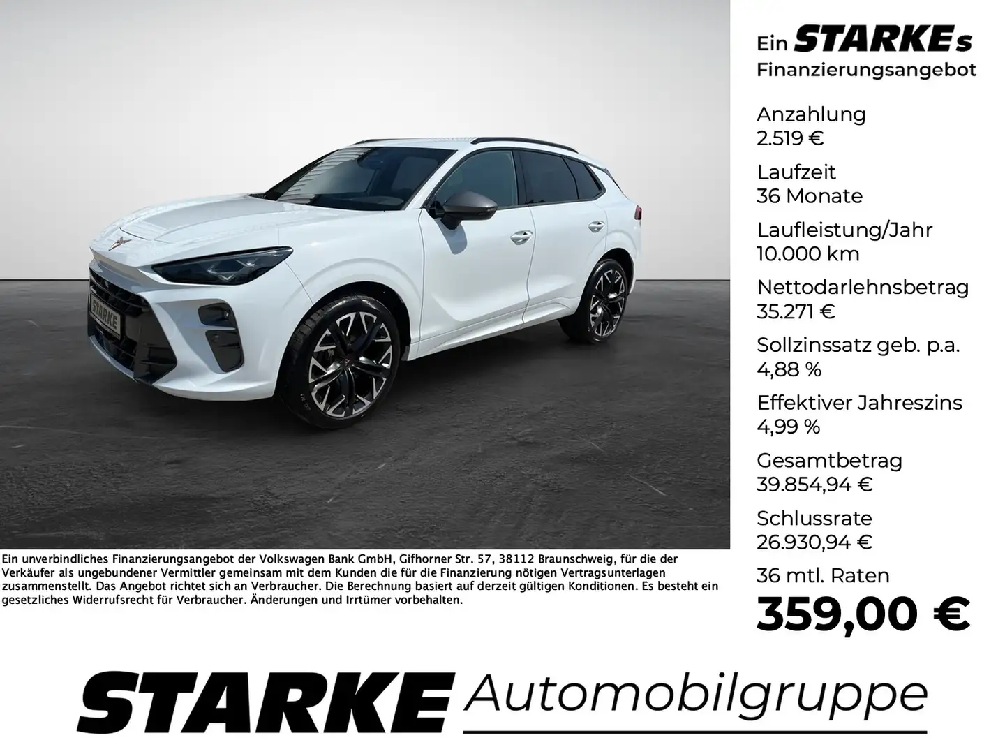 CUPRA Terramar VZ 2.0 TSI DSG 4Drive Weiß - 1