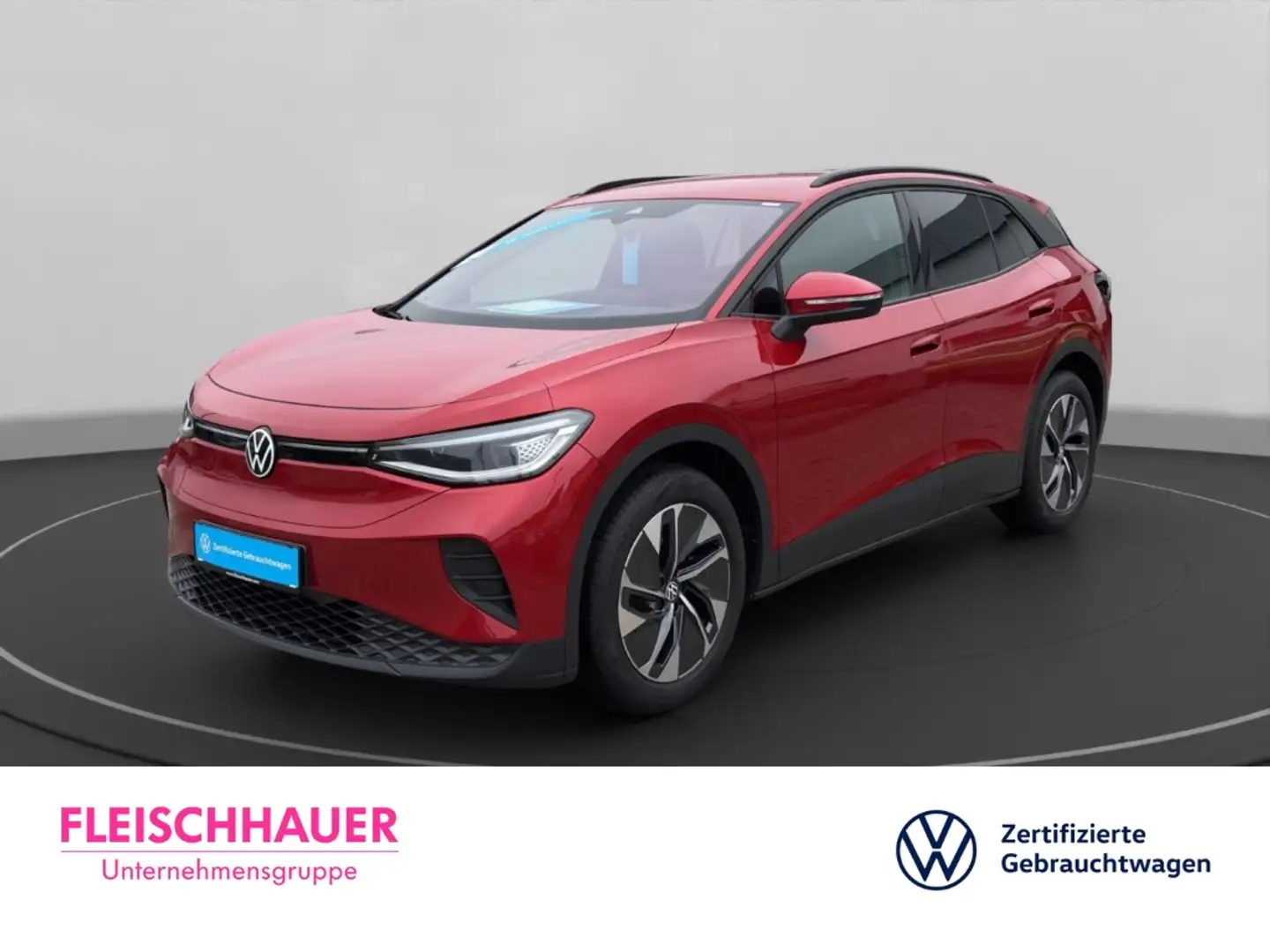 Volkswagen ID.4 Pure electric+NAVI+SHZ+ACC+AHK Rot - 1