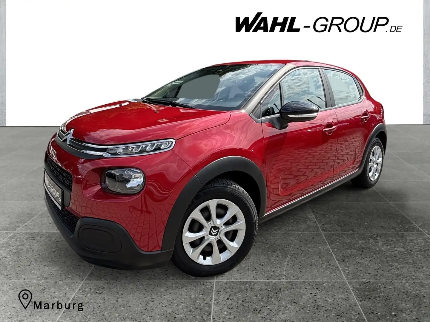 Citroen C3 1.2 PureTech VTI 82 Feel*BT*PDC*8-Fach Bereift* Rood - 1