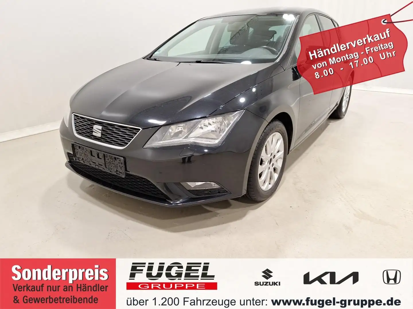 SEAT Leon 1.4 16V TSI Style Navi|SHZ|PDC Schwarz - 1