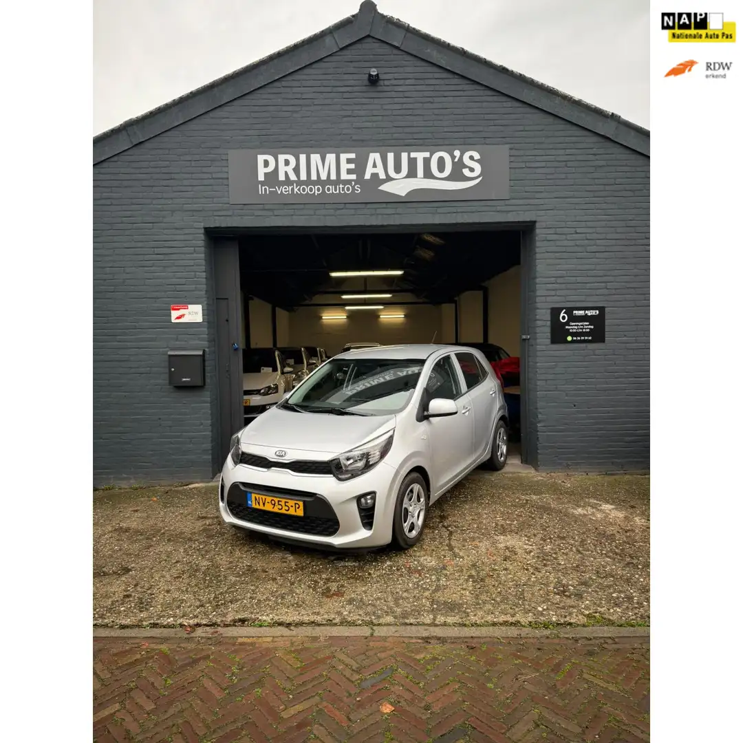 Kia Picanto 1.0 CVVT ComfortLine | Dealer onderhouden Gris - 1