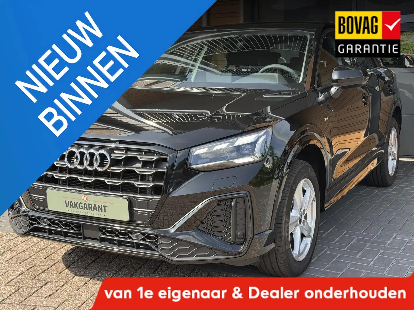 Audi Q2 35 TFSI 150PK S Line,App.Adapcruise,Camera, Zwart - 1