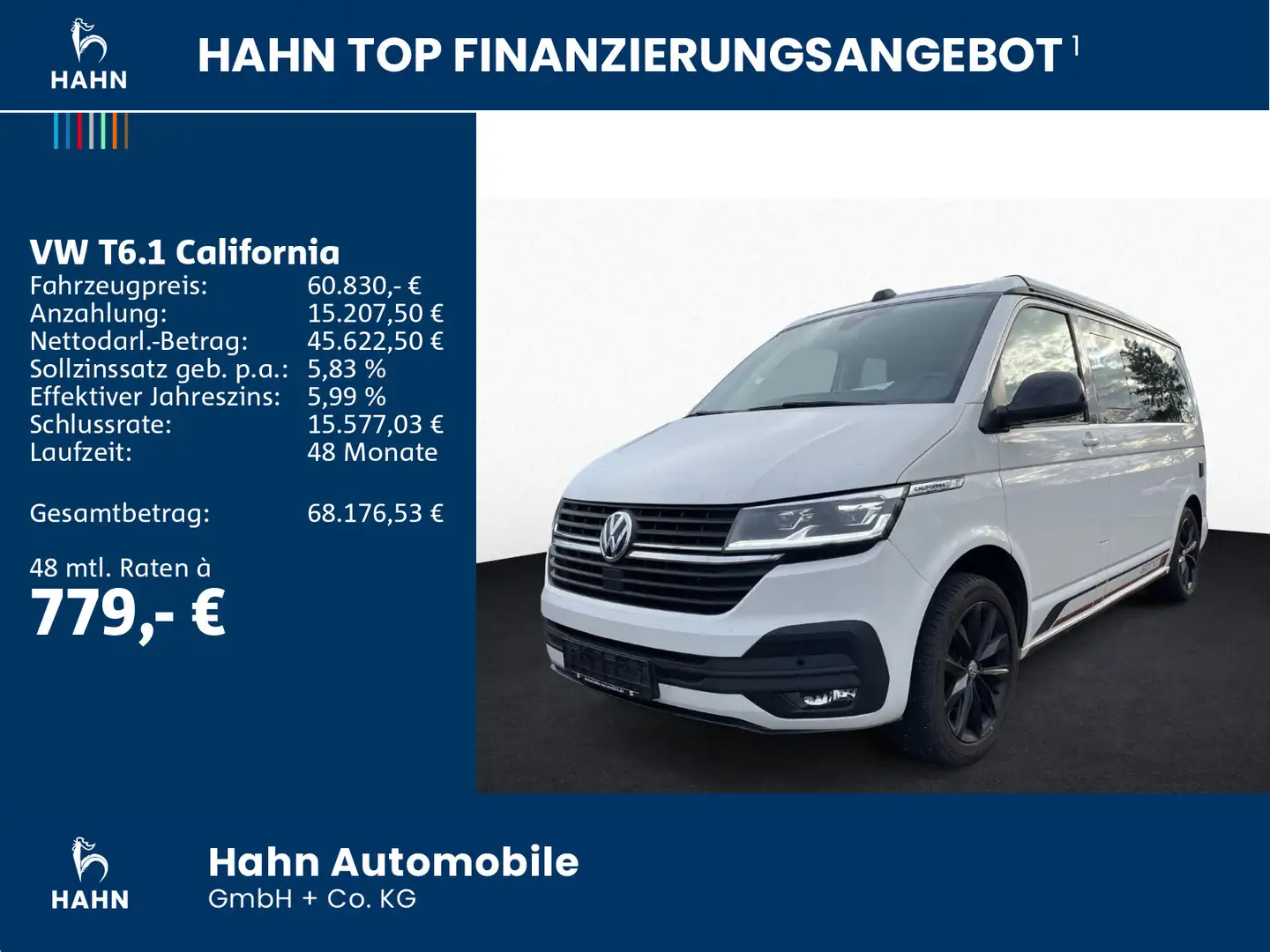 Volkswagen T6.1 California Beach Tour Edition 2.0TDI DSG LE Weiß - 2