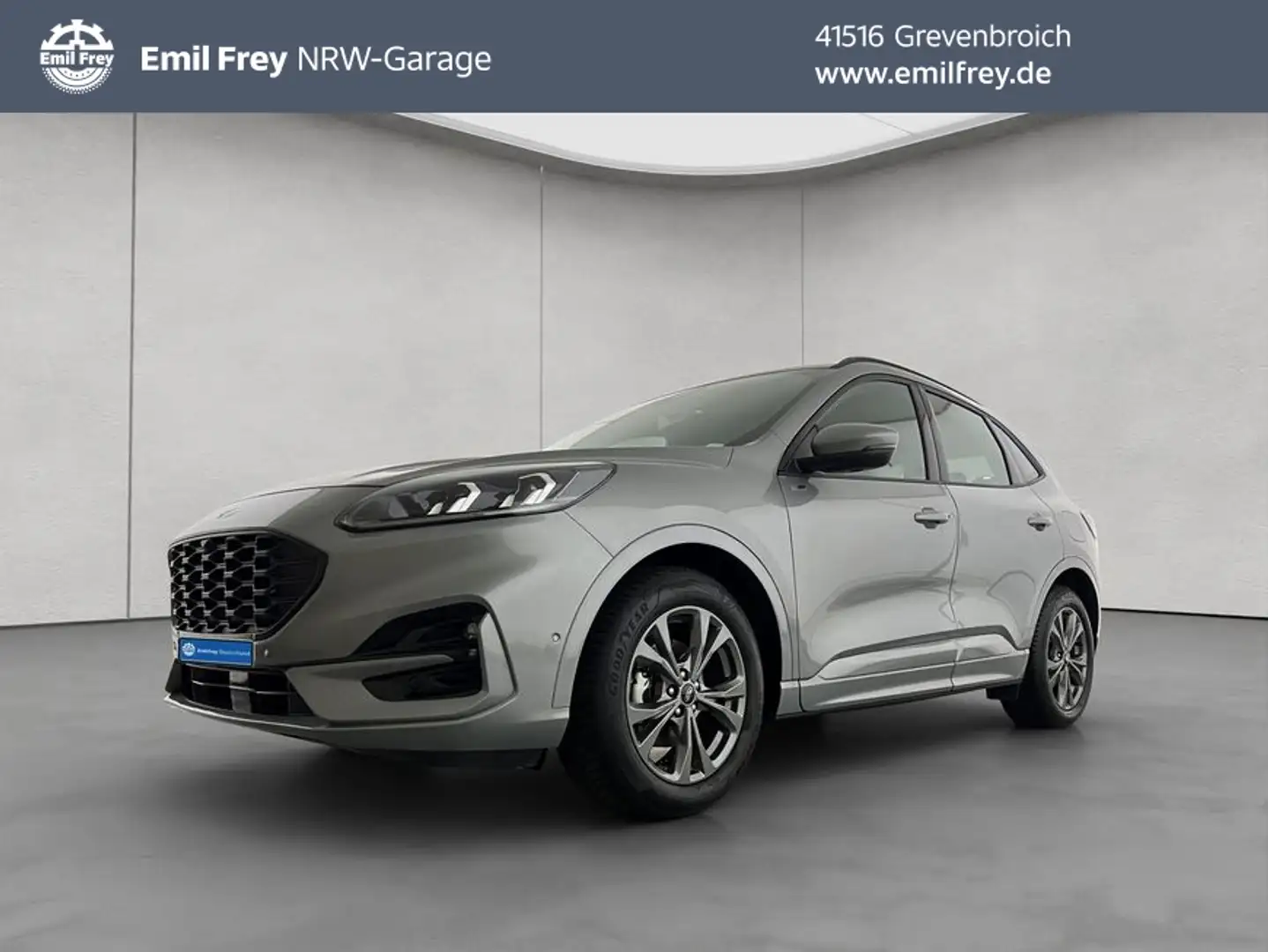 Ford Kuga 2.0 EcoBlue Aut. ST-LINE AHK+LED+NAVI+PDC+SHZ Argent - 1