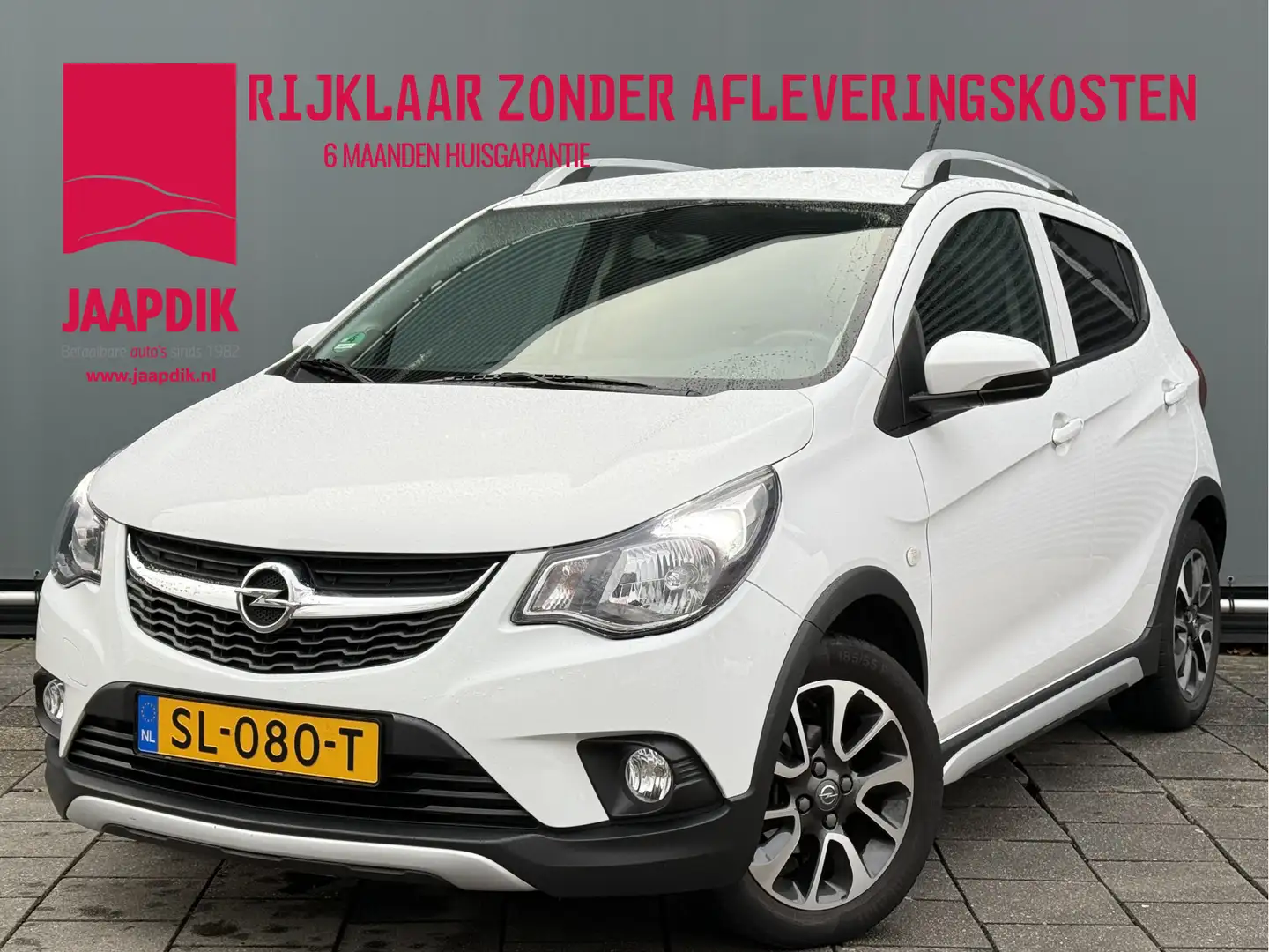 Opel Karl BWJ 2018 | 1.0 75PK Rocks Online Ed | LEER | STOEL Wit - 1