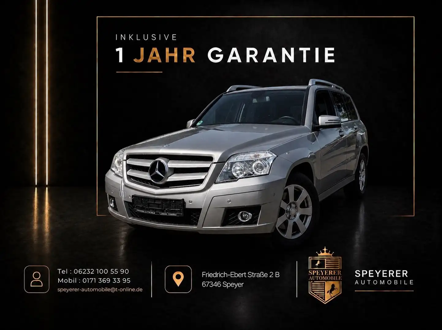 Mercedes-Benz GLK 200 CDI|NAVI|AHK|SHZ|PDC|NUR 36.000KM| Silber - 1