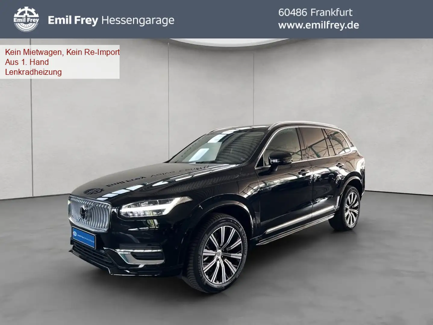 Volvo XC90 XC90 B5 AWD Plus-Bright 7S Glasd Standh 360° AHK Schwarz - 1